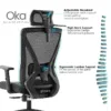 Silla de Escritorio Oka negra