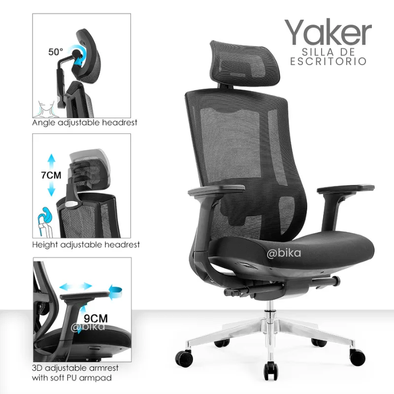 Silla de Escritorio Presidente Yaker Plus ergonomica