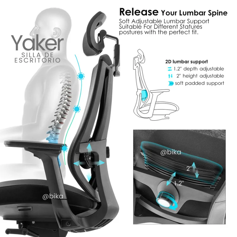 Silla de Escritorio Presidente Yaker Plus