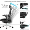 Silla de Escritorio Presidente Yaker Plus giratoria negra