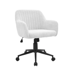 silla toledo tapizada gris para escritorio