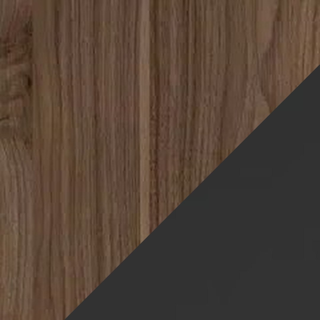 Muestra del color Brown con Negro – escritorio ele k con archivador – Muebles Bika