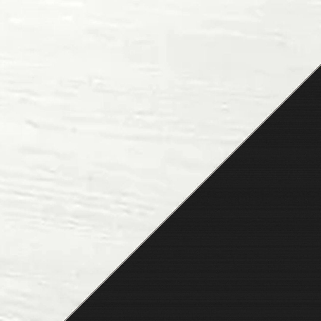 Muestra del color Blanco con Negro – escritorio doble estación enne – Muebles Bika