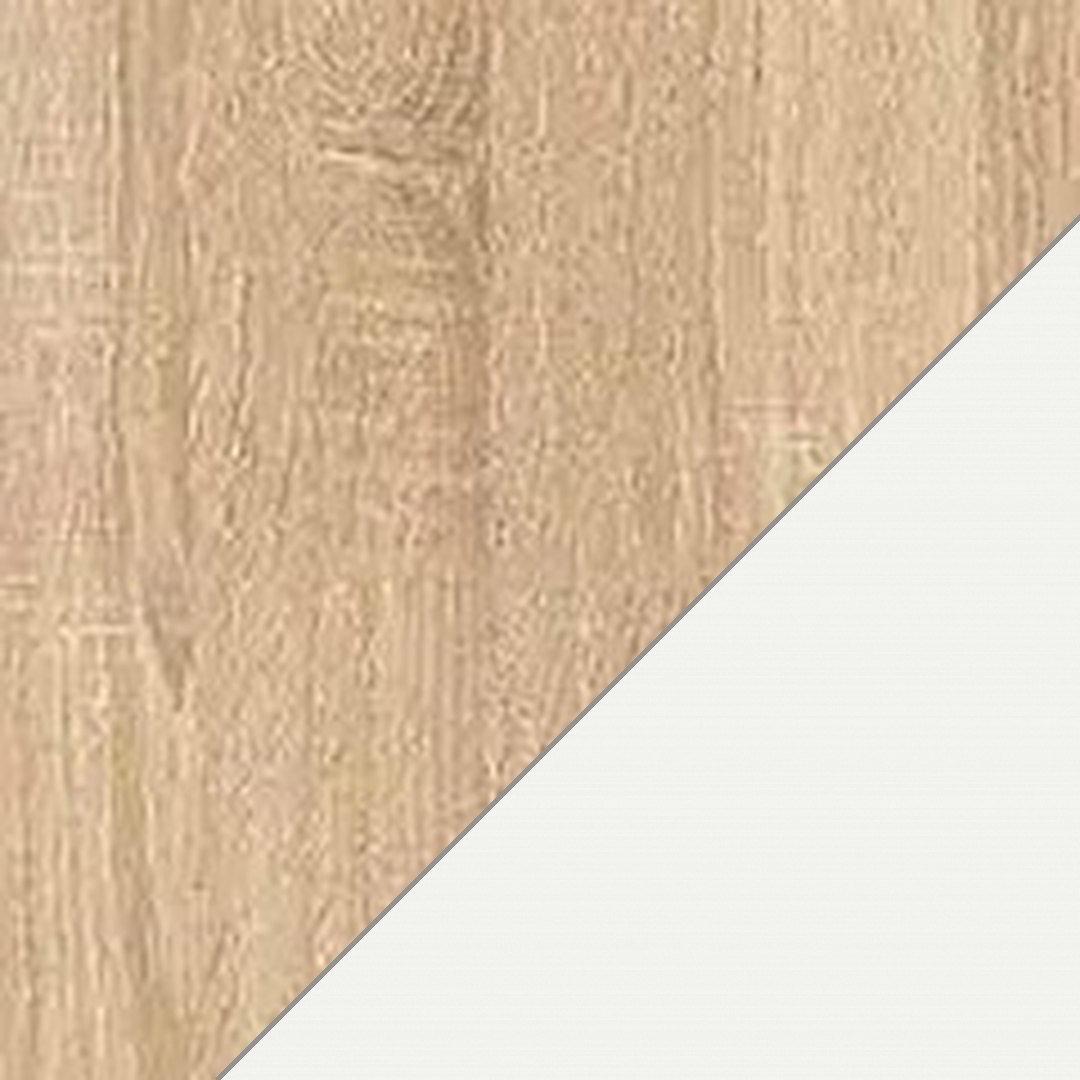 Muestra del color Natural con Blanco – estación de trabajo max 4 para 4 personas – Muebles Bika