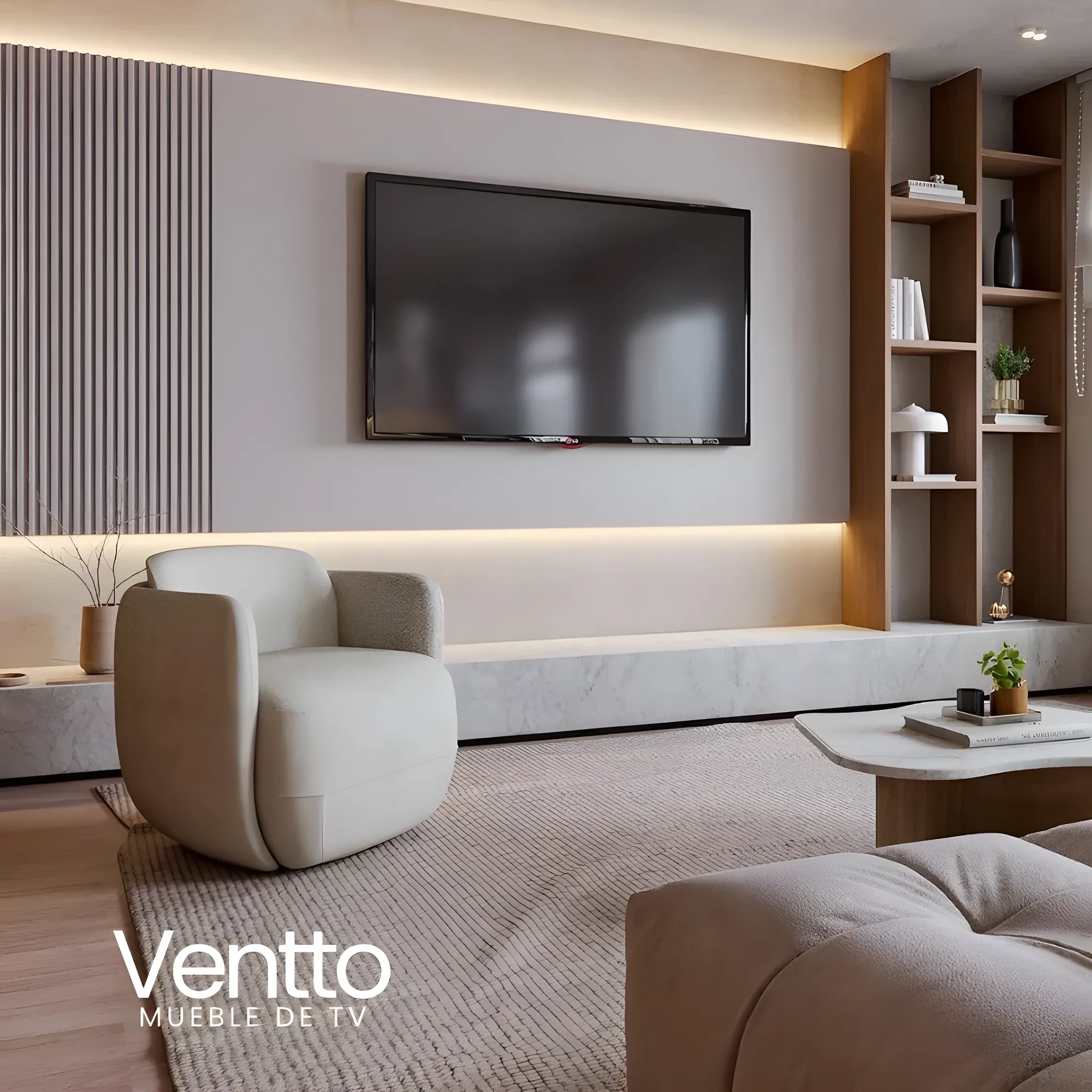 Centro de entretenimiento Ventto de Muebles Bika