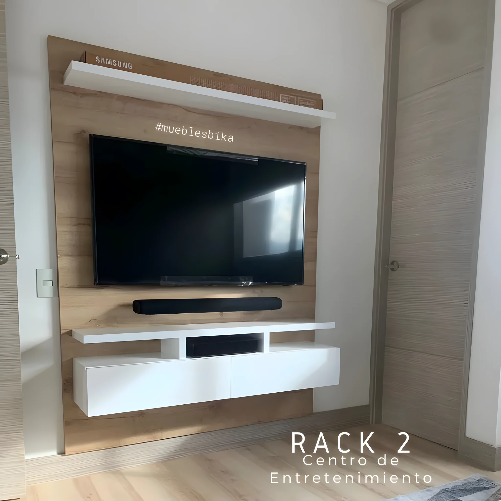 Centro de entretenimiento Rack 2 de Muebles Bika