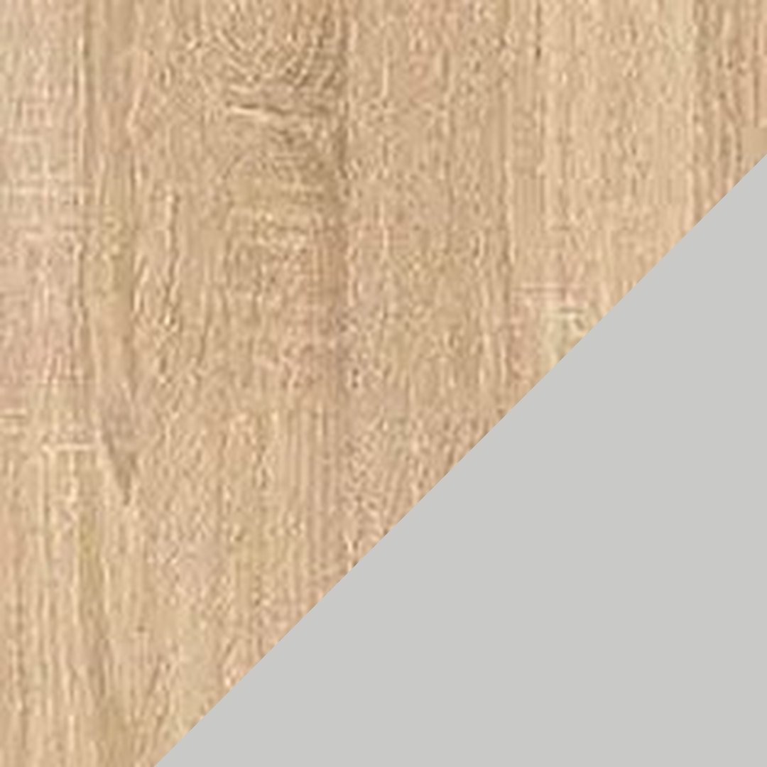 Muestra del color Natural con Blanco – escritorio tipo mesa k industrial lineal – Muebles Bika