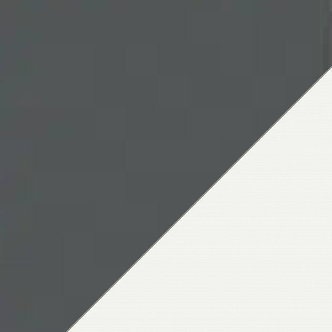 Muestra del color Plomo con estructura blanca – escritorio ajustable eléctrico motion – Muebles Bika