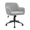 Silla Toledo Tapizada gris en diagonal – Muebles Bika Medellín